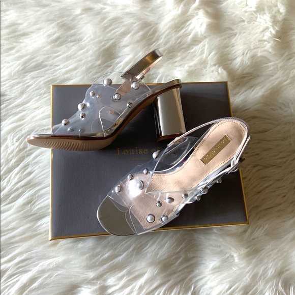 Louise et Cie Pearl Stud Embellished Dress Sandals - Picture 6 of 9